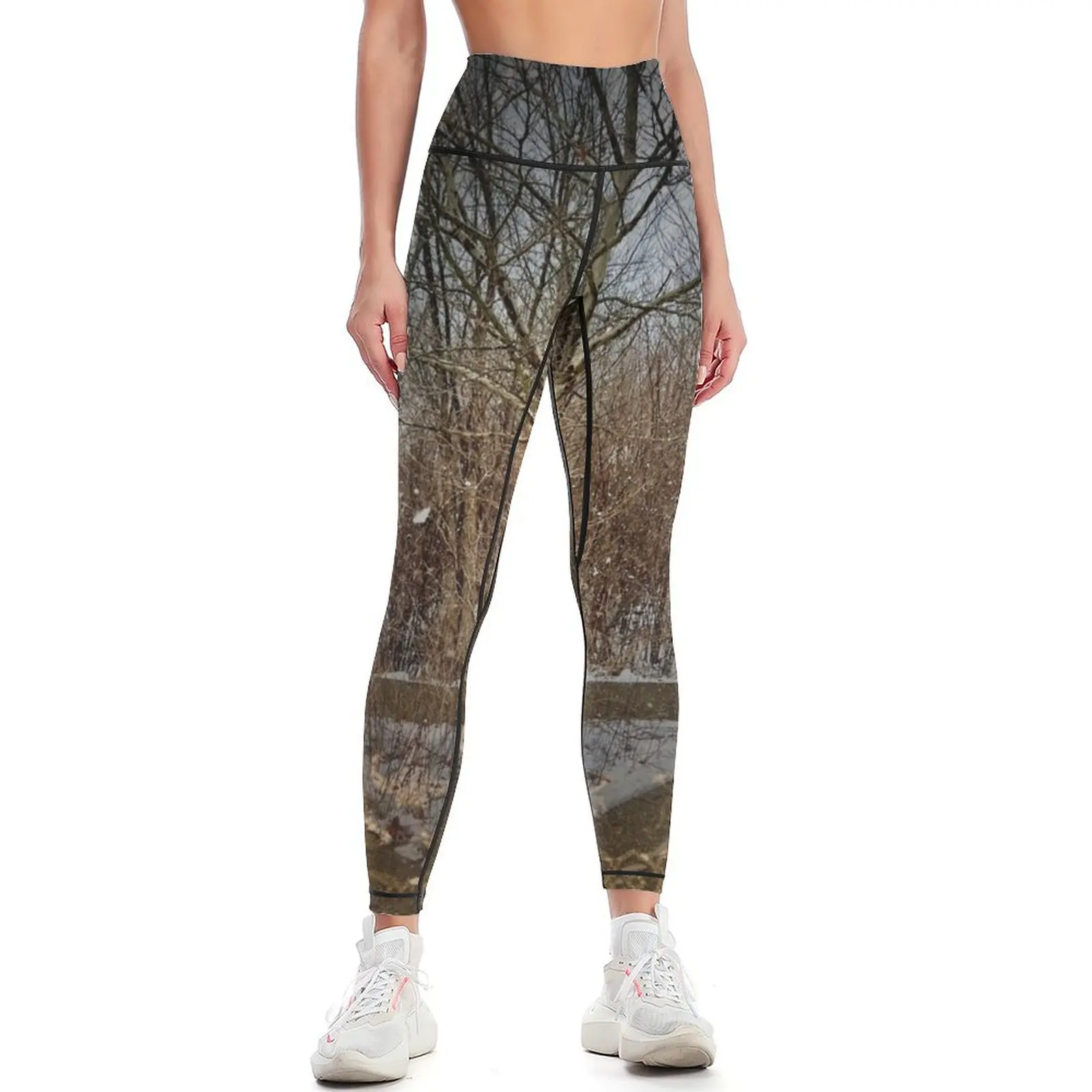 Yoga Fitness Park - Winter Park Style Camouflage Leggings Clothing