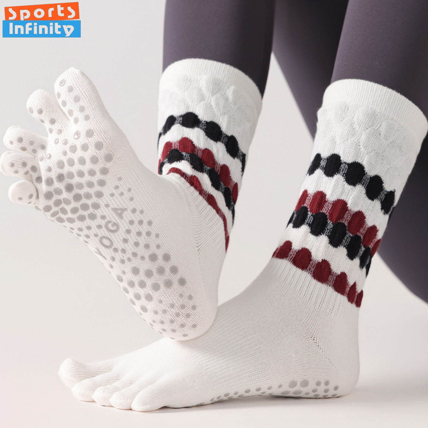 Fitness Yoga Pilates - Fashion Five Finger Yoga Socks Anti