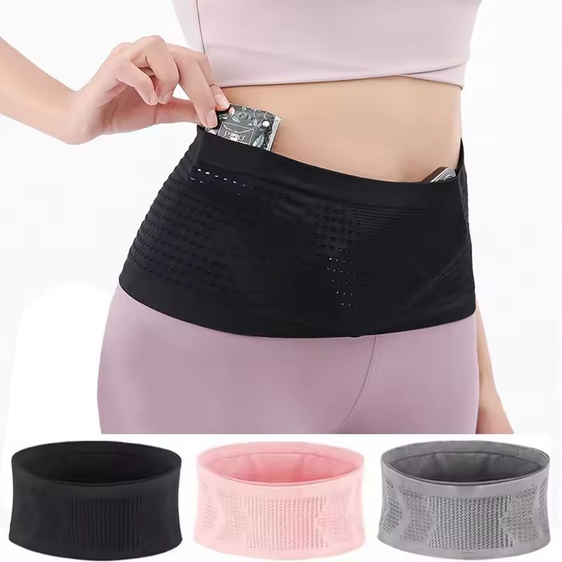 Weight Lifting Belt - Seamless Invisible Running Waist Belt Bag