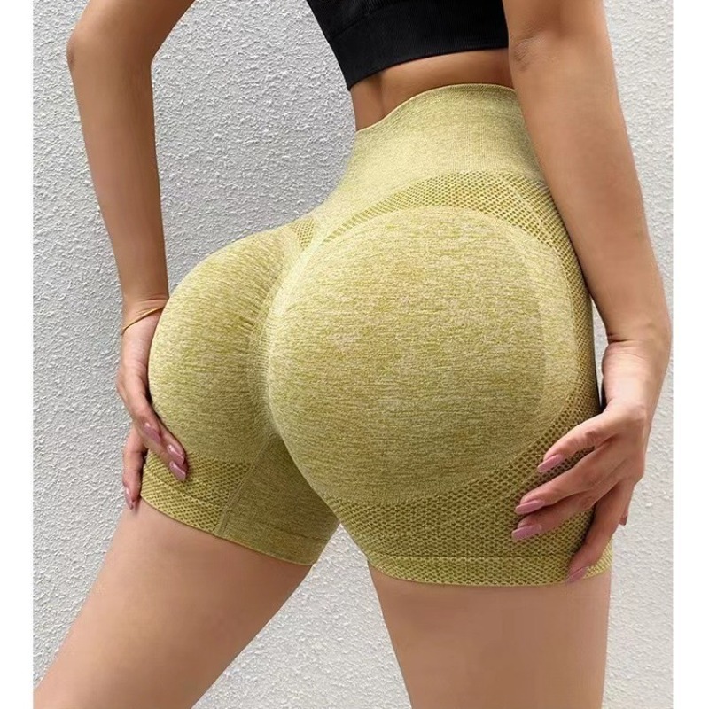 Yoga Fitness Model - Women High Waist Yoga Shorts Push