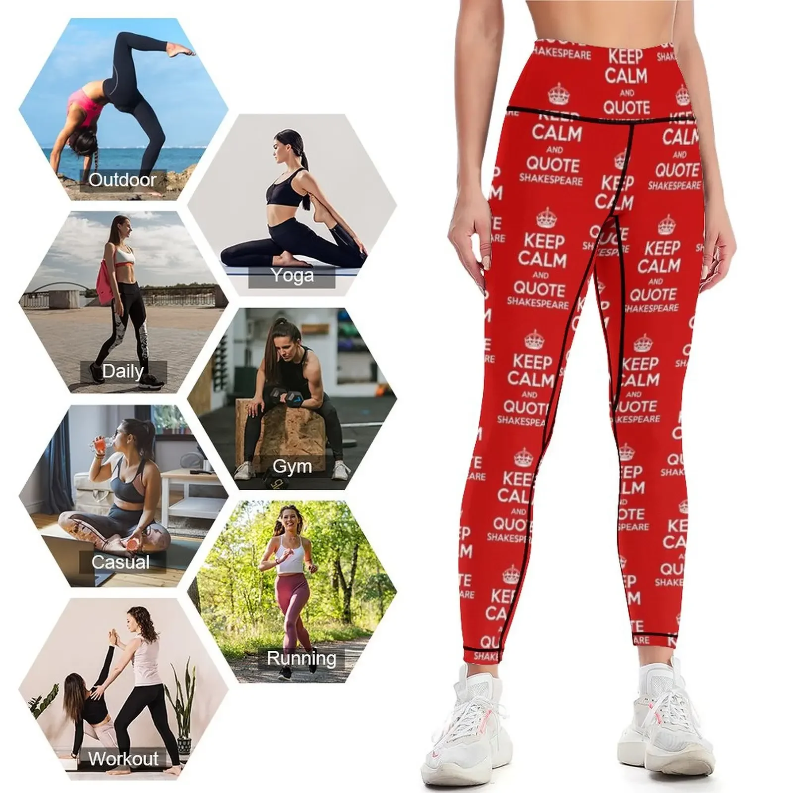 Keep Calm & Quote Shakespeare  - огляд і ціна Yoga Fitness Quotes
