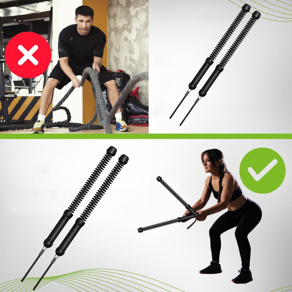 1 Pair 45cm Ropeless Battle Ro - огляд і ціна Battle Rope Exercise