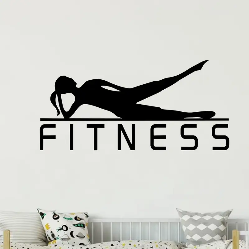 A Vinyl Sticker of a Fitness G - огляд і ціна Yoga Fitness Wallpaper