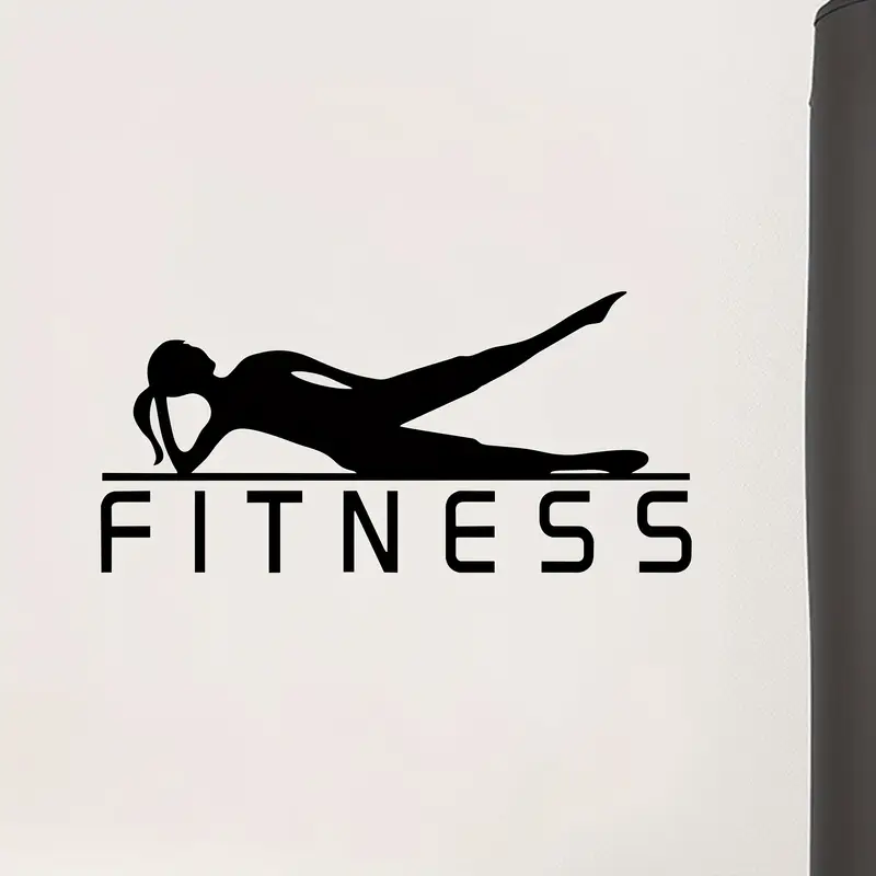 A Vinyl Sticker of a Fitness G - огляд і ціна Yoga Fitness Wallpaper
