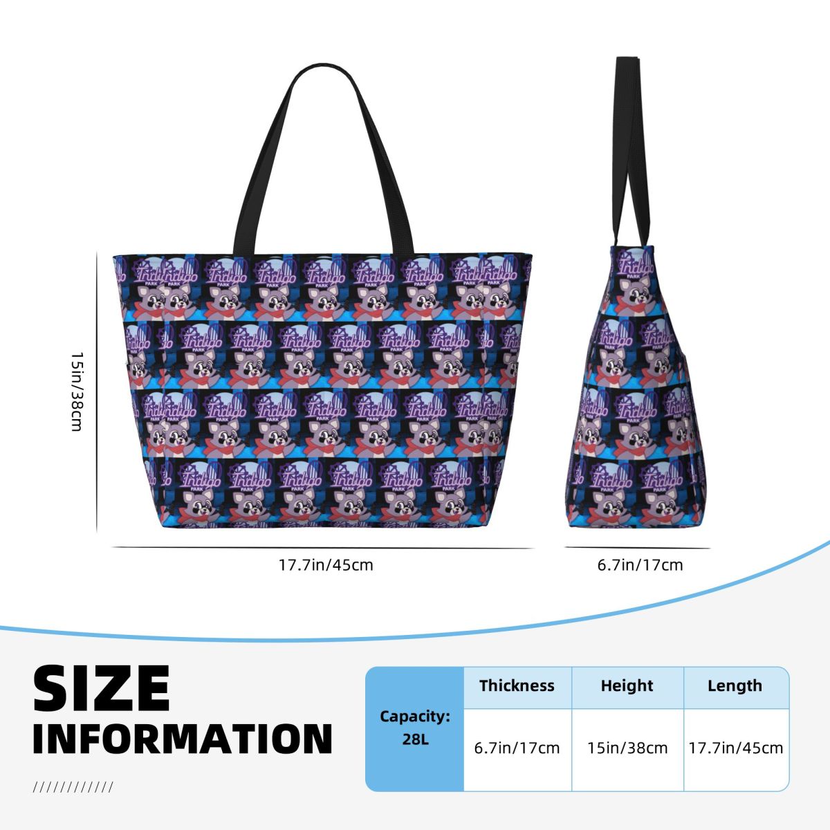 Rambley Indigo Park Beach Tote - огляд і ціна Yoga Fitness Park