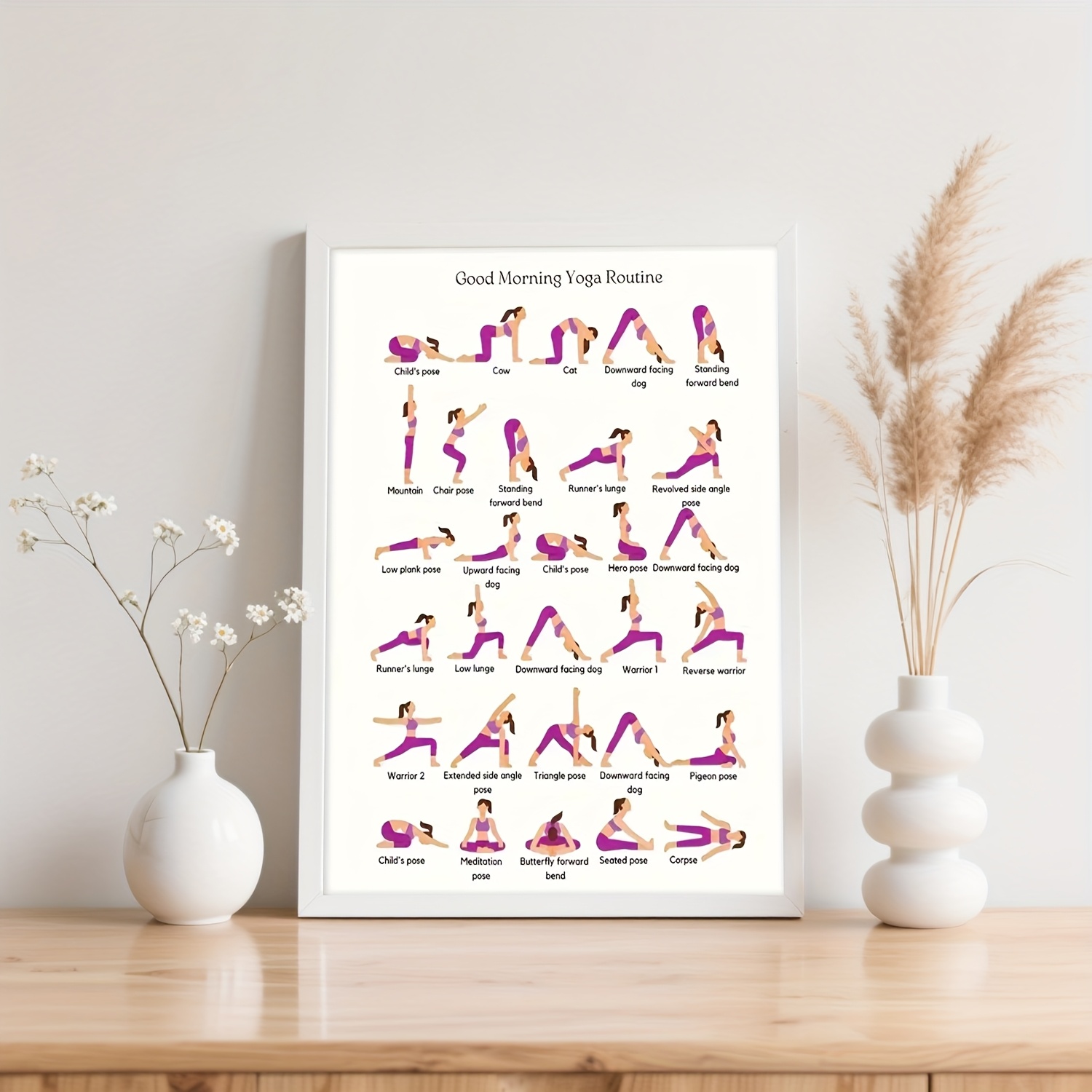 Yoga Practice Poster, Indoor D - огляд і ціна Yoga Fitness Wallpaper
