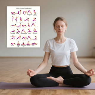 Yoga Practice Poster, Indoor D - огляд і ціна Yoga Fitness Wallpaper