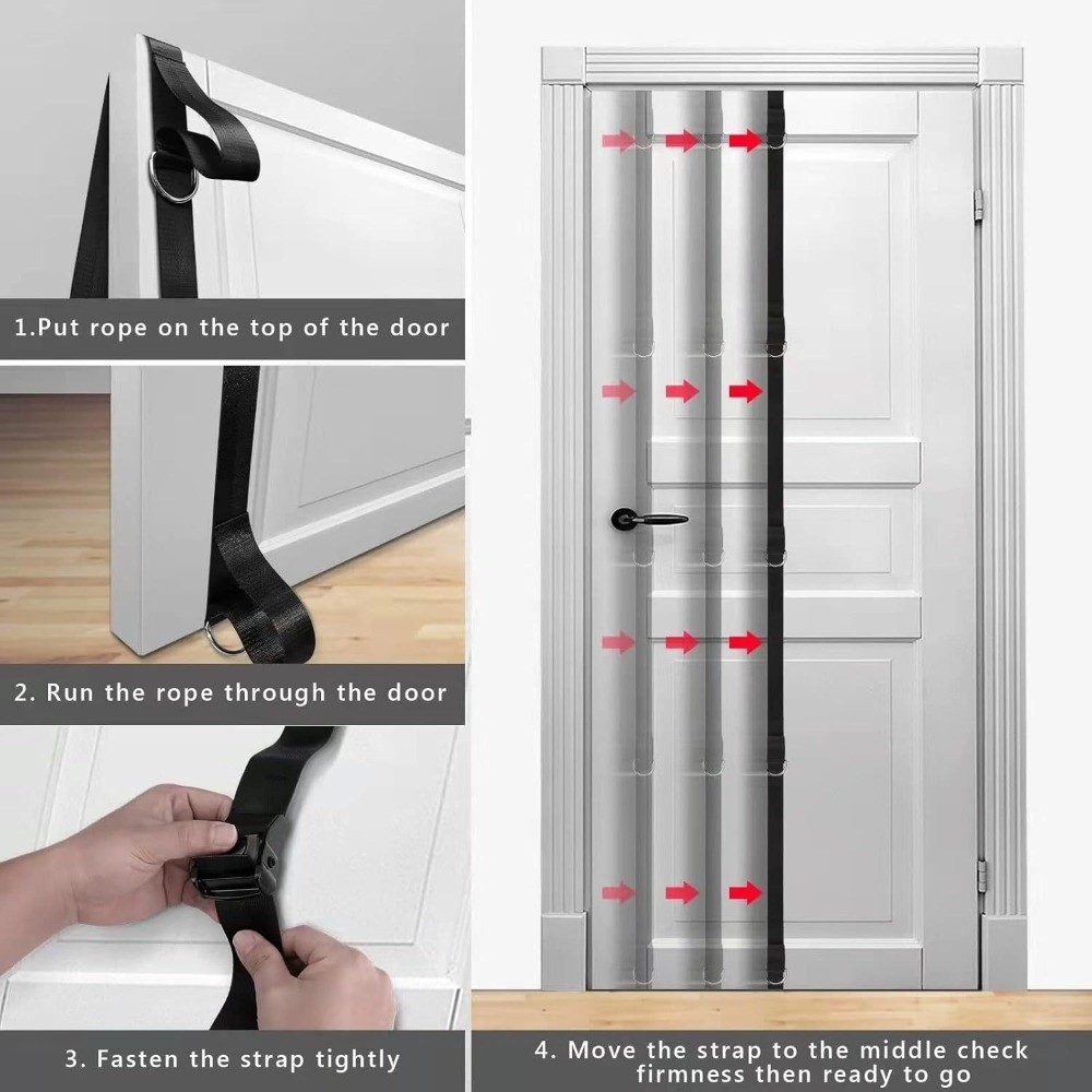 Home Fitness Door Anchor Strap - огляд і ціна Battle Rope Exercise