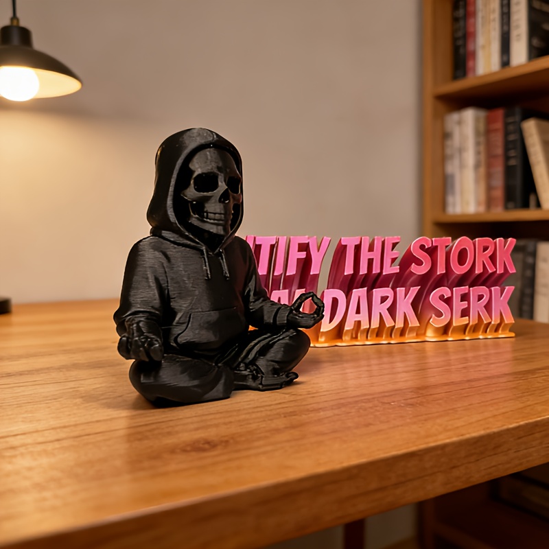 Gothic Hooded Skeleton Statue  - огляд і ціна Yoga Fitness Model