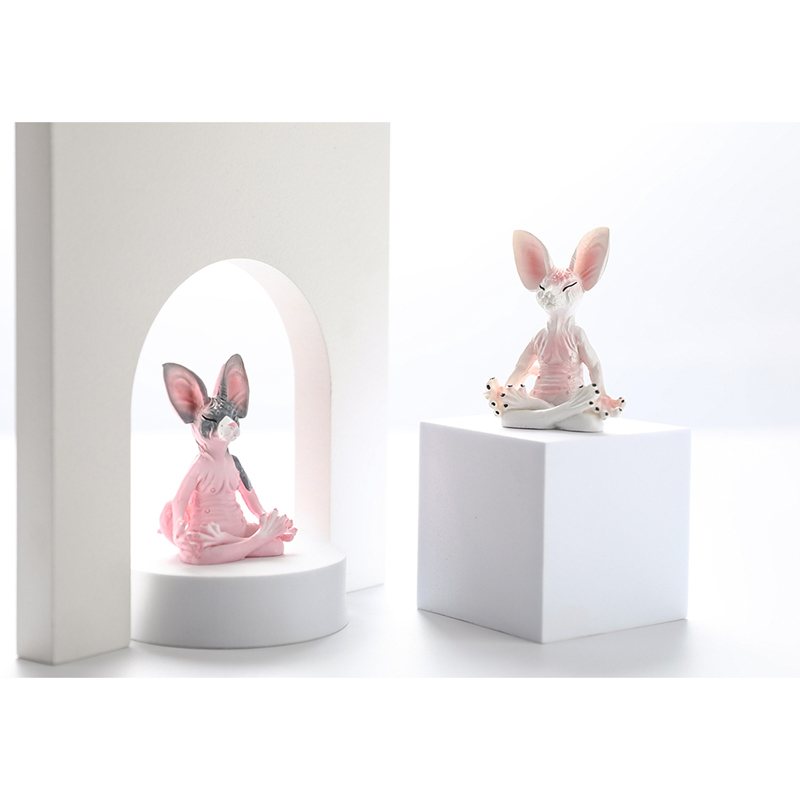 Whimsical Buddha Cat Figurine  - огляд і ціна Yoga Fitness Model