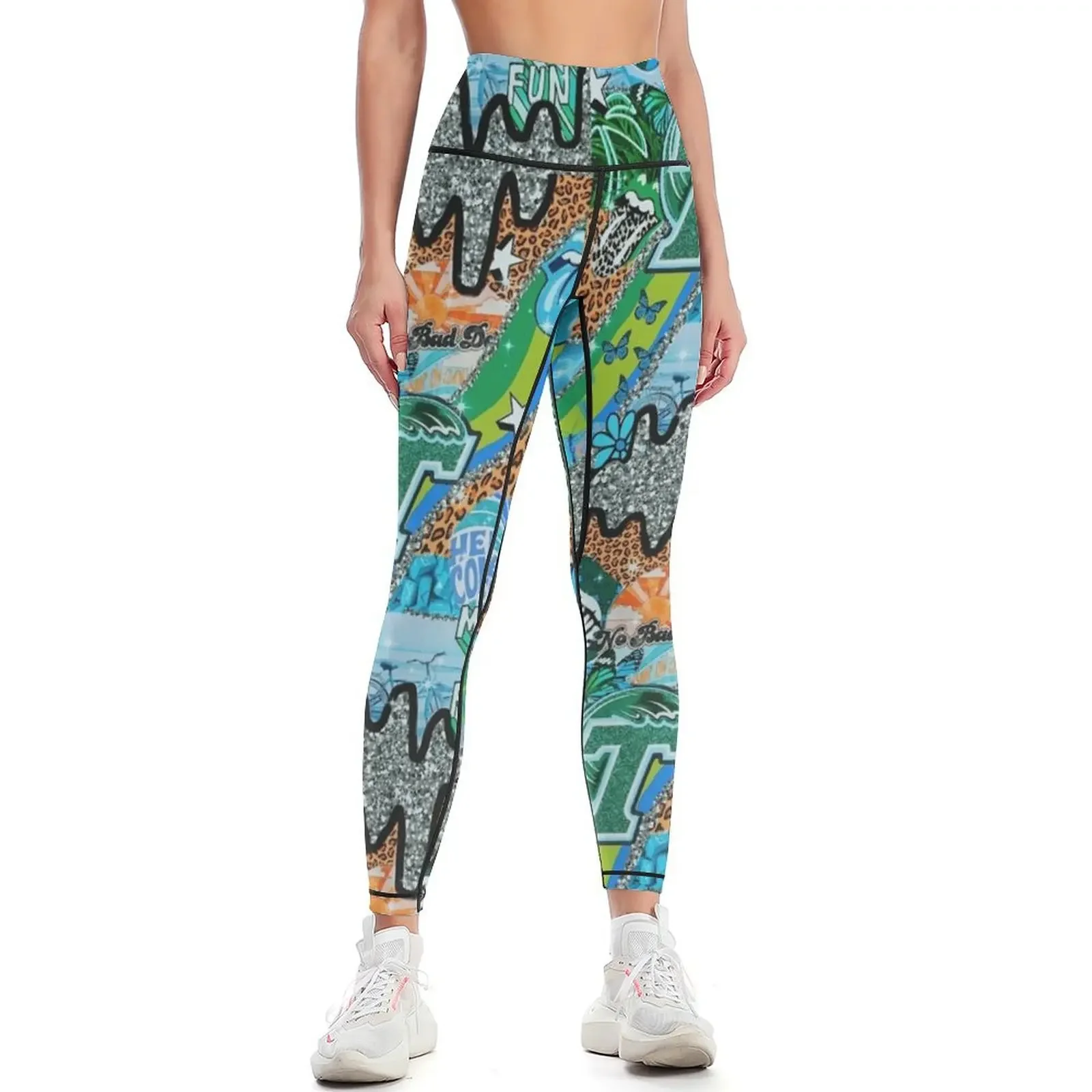 TU WALLPAPER Leggings Women's  - огляд і ціна Yoga Fitness Wallpaper