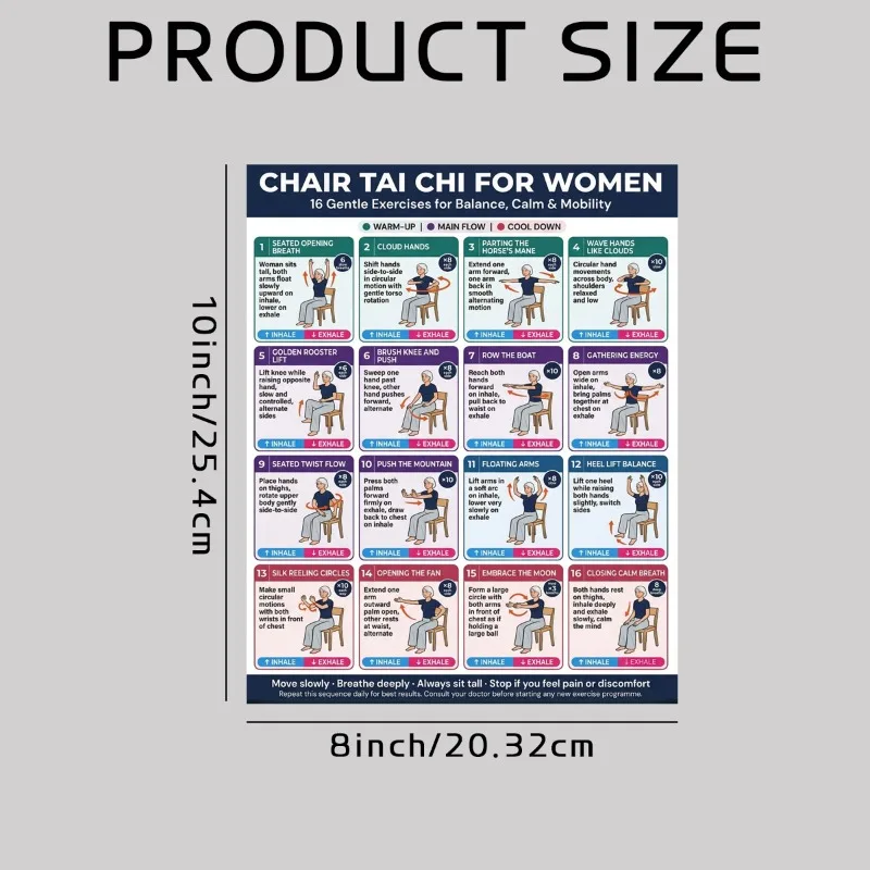 Chair Tai Chi Exercise Chart f - огляд і ціна Yoga Fitness Wallpaper