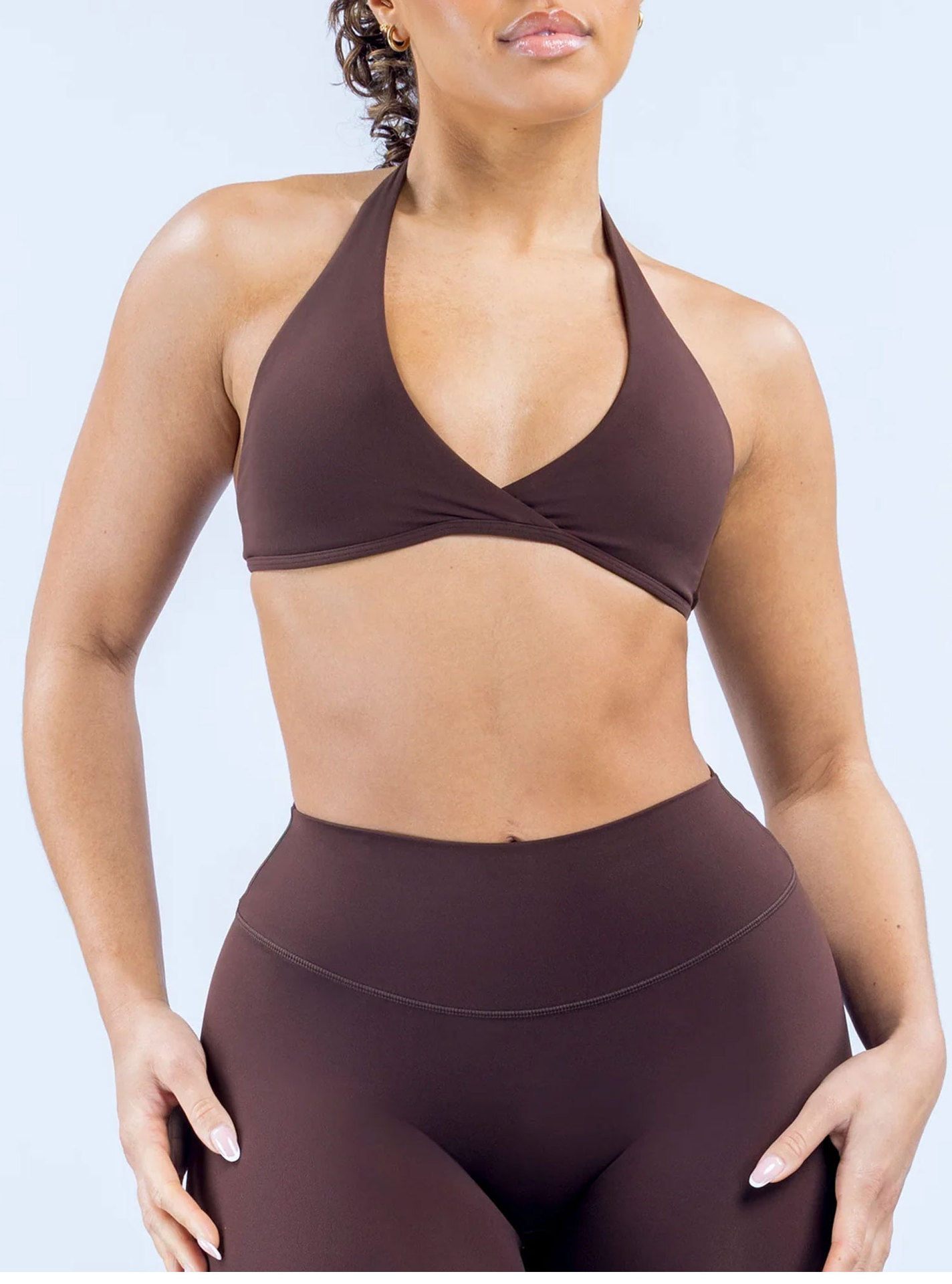 NO LOGO Sexy V-neck neck and b - огляд і ціна Yoga Fitness Logo