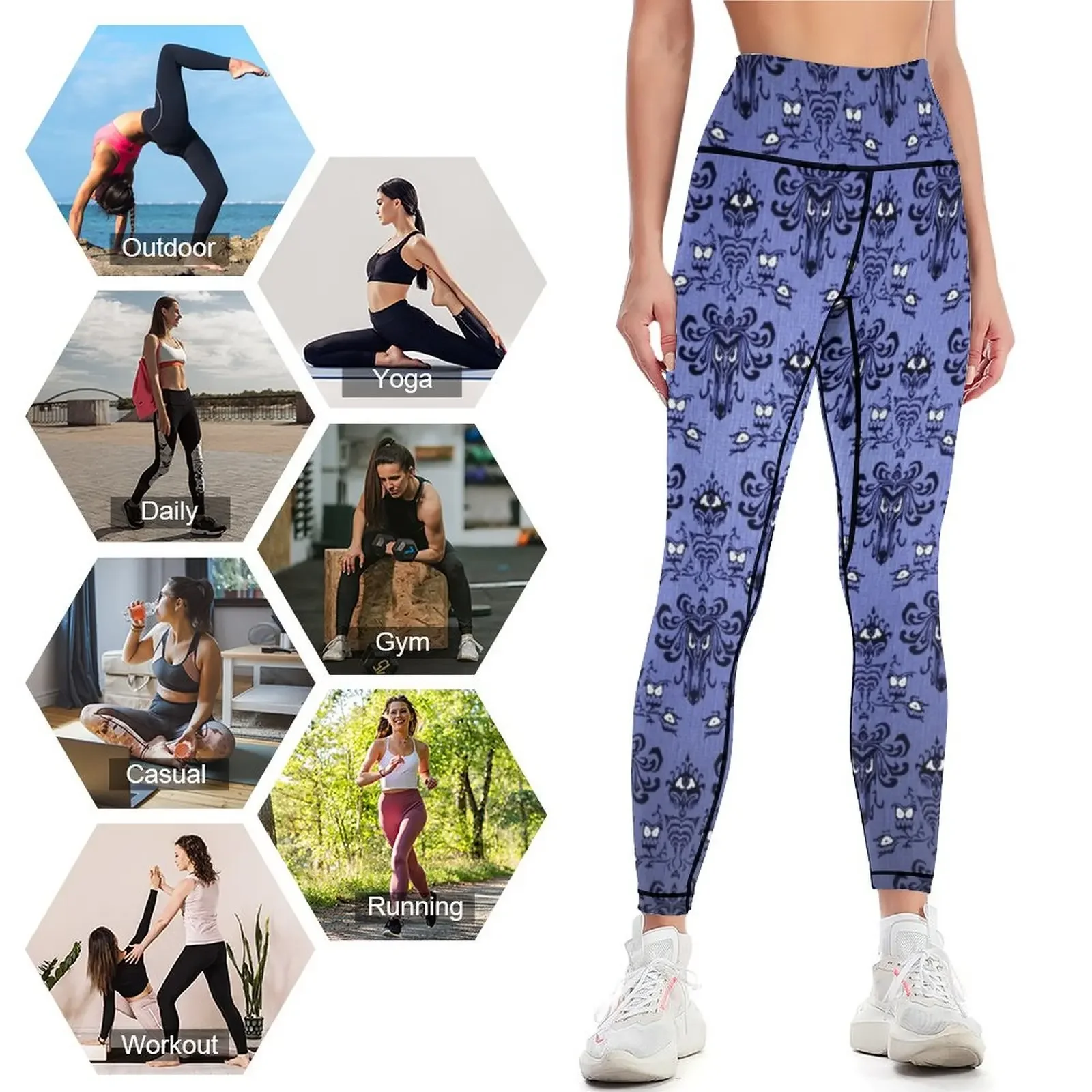 Haunted Mansion Wallpaper Legg - огляд і ціна Yoga Fitness Wallpaper