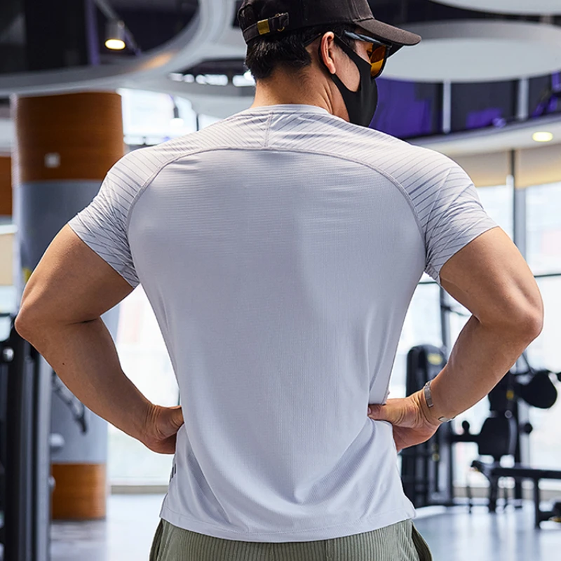 Men Sports T-shirt Dry Fit Sho - огляд і ціна Yoga Fitness Wear
