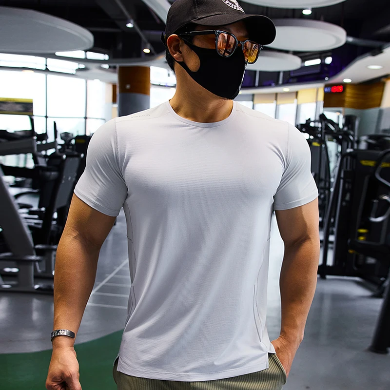Men Sports T-shirt Dry Fit Sho - огляд і ціна Yoga Fitness Wear