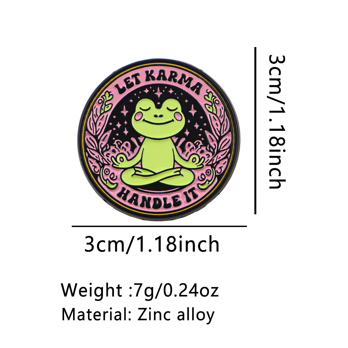 Yoga Frog Enamel Pin LET KARMA - огляд і ціна Yoga Fitness Model