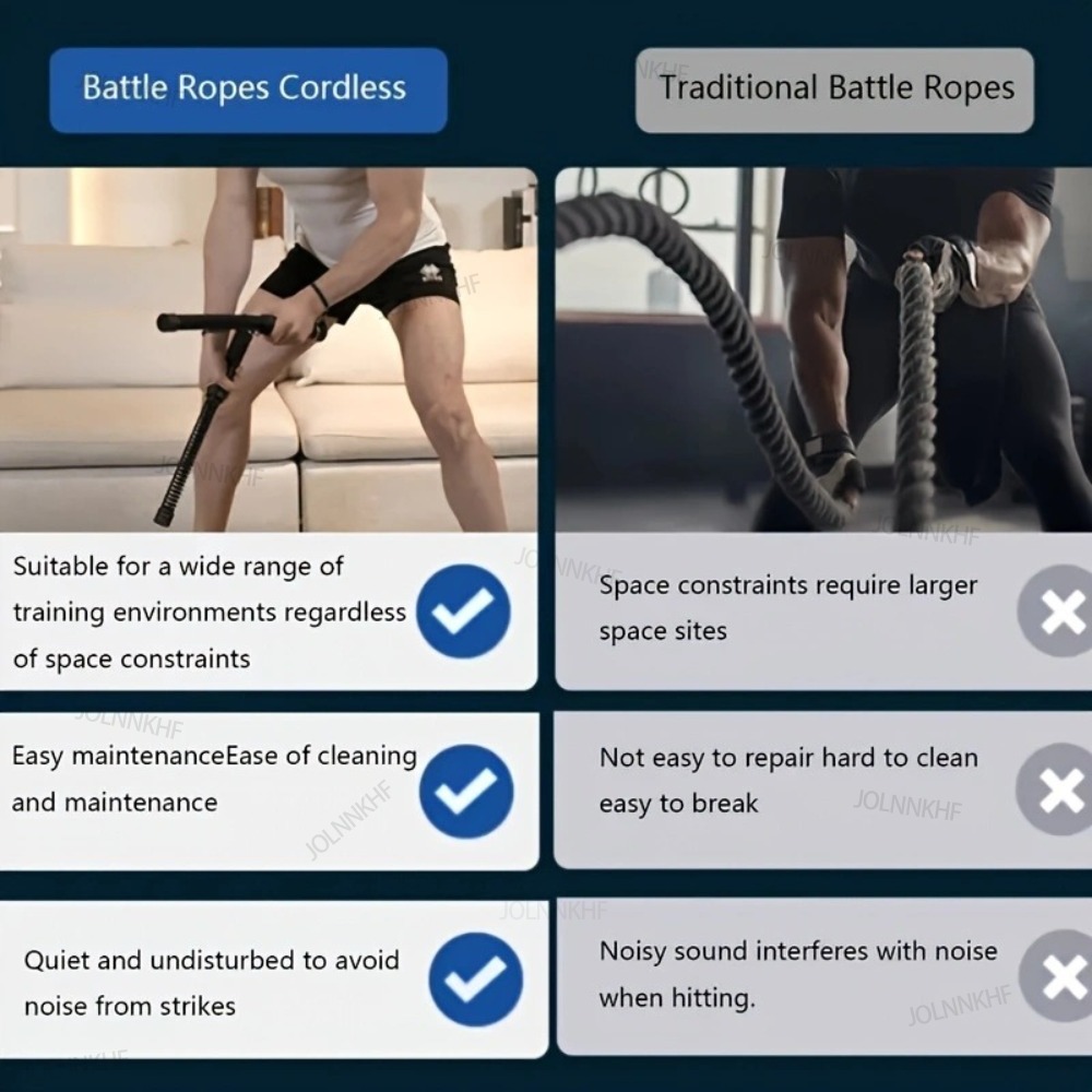Heavy Duty Weighted Wireless B - огляд і ціна Battle Rope Exercise