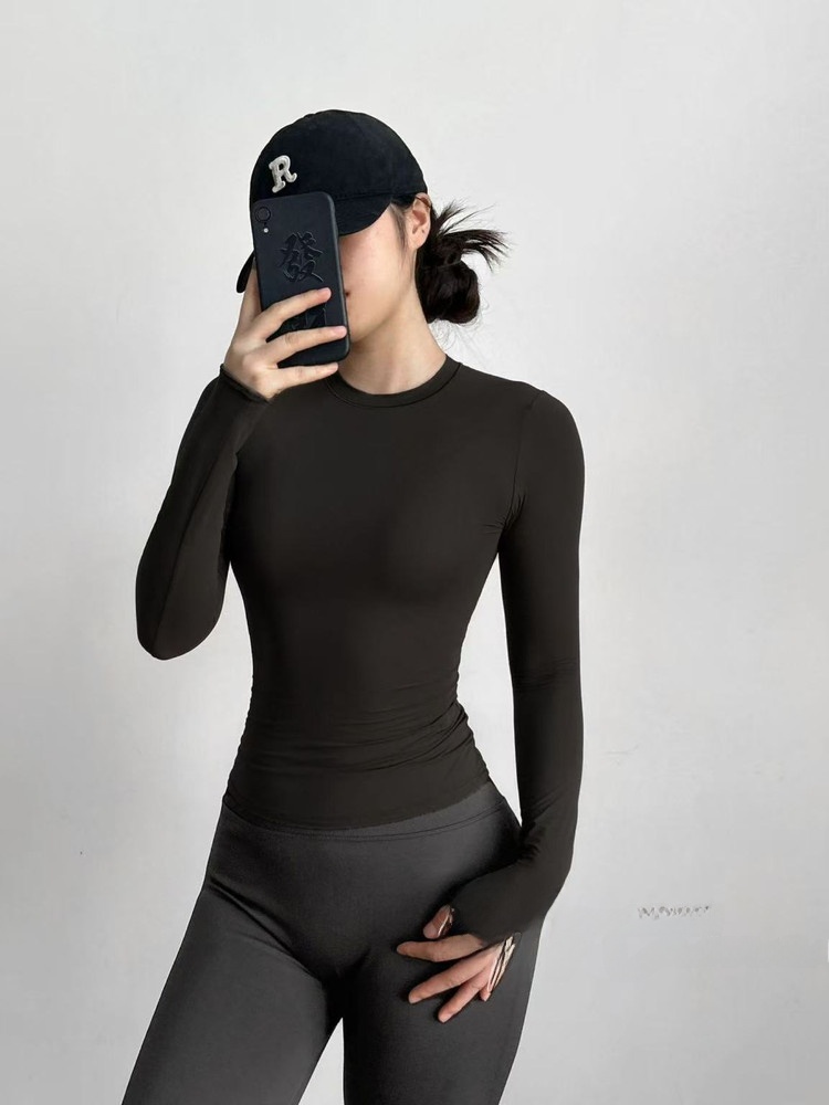 Slim Fit Long Sleeve Yoga Fitn - огляд і ціна Yoga Fitness Wear