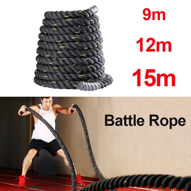 9M/12M/15M Fitness Battle Rope - огляд і ціна Battle Rope Exercise